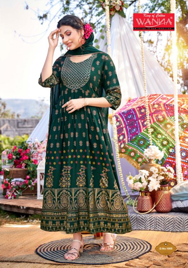 Wanna Dastoor Rayon Fancy Long Kurti With Dupatta 